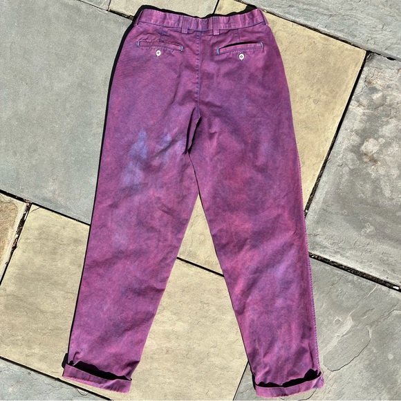 Y2K Reworked Custom Dyed Relaxed Fit Pleated Pants - Picture 4 of 9
